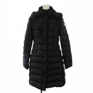 HERMINE フーデッド ダウンコート 1 ブラック B20934930005