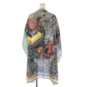 HERMES ELIAS KAFOUROS カレ100 ストール カシミヤ シルク