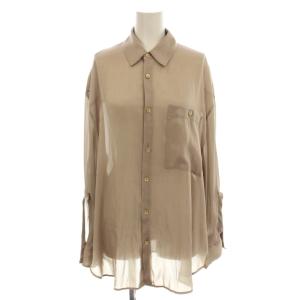 23SS CHAMBRAY LOOSE SHIRT シャツ ブラウス 長袖 玉虫色 1 ベージュ /G