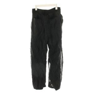 TODAYFUL 25SS Sheer Jacquard Trousers パンツ スラックス 36 黒 ブラック 12510705
