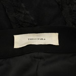 TODAYFUL 25SS Sheer Jacquard Trousers パンツ スラックス 36 黒 ブラック 12510705