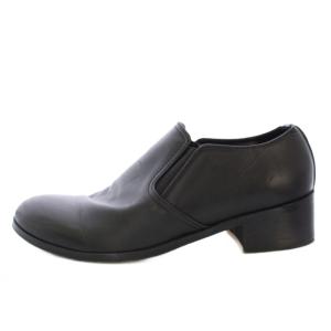 BL SIDE GORE SHOES サイドゴアスリッポン レザーシューズ 41 黒 ブラック /TK
