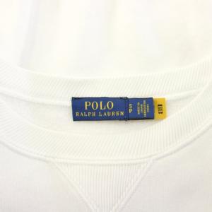 POLO RALPH LAUREN スウェット トレーナー 長袖 スモールポニー S 白 /KH