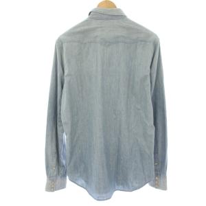 RRL ウエスタンシャツ USED加工 M ライトブルー 782796403001