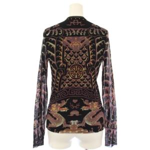 VIVIENNE TAM 2005AW SYMBOLIC DRAGON TATTO MESH SHIRT TOP