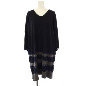 チュニック 長袖 ウール M 紺 /KH