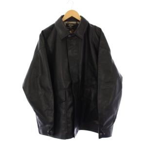 Classic ライダースジャケット フェイクレザー XL 黒 /KH