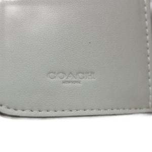 COACH 財布 二つ折り 小銭入れ レザー グレー /AN38