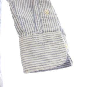 RALPH LAUREN THE BIG FIT ボタンダウンシャツ カジュアルシャツ ストライプ 長袖 ビッグシルエット S 水色