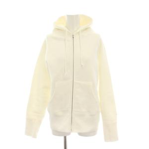 デキシー吊裏毛ジップアップパーカ ジャケット スウェット 長袖 4 白 ホワイト 085-11003 /YM