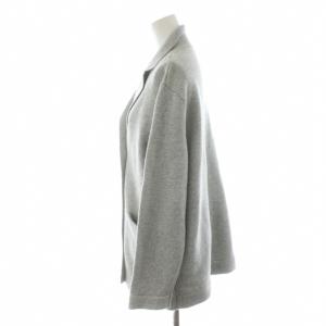 23区 25AW カシミヤブレンド ニットジャケット ダブル 金ボタン 9 グレー KRWOGW0554 /AN21