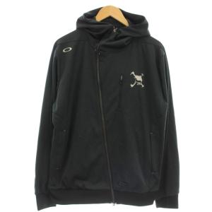パーカー ジップアップ ポリエステル 長袖 XL 黒 ブラック 45405180 /G