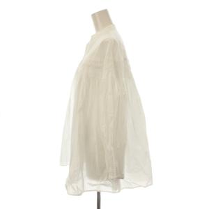 JOURNAL STANDARD 23SS シャツ ブラウス F 白 長袖 バンドカラー タック /JP