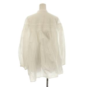 JOURNAL STANDARD 23SS シャツ ブラウス F 白 長袖 バンドカラー タック /JP