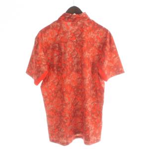 OAKLEY ポロシャツ 総柄 半袖 XL オレンジ  /AP