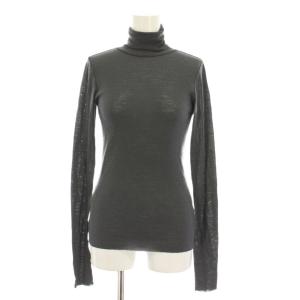 KYOKO HASEGAWA シアータートル カットソー ニット 長袖 F チャコールグレー WGZ1022106A0006