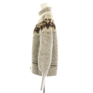 08sircus Jacquard nordic sweater ジャガード ノルディック セーター ニット 長袖 1 グレー