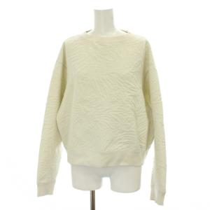 キルトジャカード スウェット トレーナー F 白 ホワイト 長袖 1512-241-0940 /GP