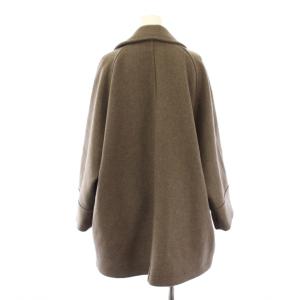 IENA 25AW ダブルブレストハーフコート 36 ブラウン 25020900985040