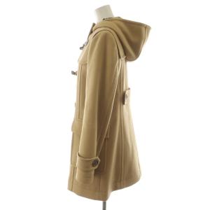 BURBERRY BLUE LABEL ノバチェック ダッフルコート ロング丈 ウール アンゴラ混 アウター 38 ベージュ /AN43