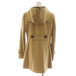 BURBERRY BLUE LABEL ノバチェック ダッフルコート ロング丈 ウール アンゴラ混 アウター 38 ベージュ /AN43
