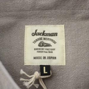 Jackman 度詰めユニフォームジャケット Dotsume Baseball UF Jacket ノーカラー L グレー