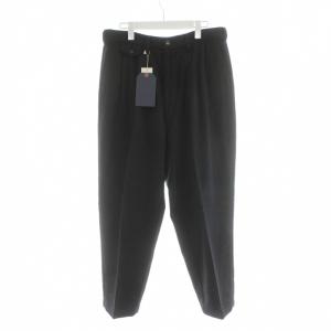 Wool Fabric Slacks パンツ スラックス 34 黒 ブラック 21W-PTTP1 /AN12