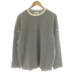 ワッフル アンダークルートップス Waffle Under Crew Tops ニット セーター ボーダー