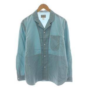 シャツ 長袖 ナイロン 40 水色 ライトブルー /AN13