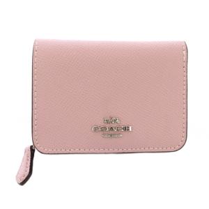 三つ折り財布 レザー ラウンドファスナー レザー ピンク F37968 /TK
