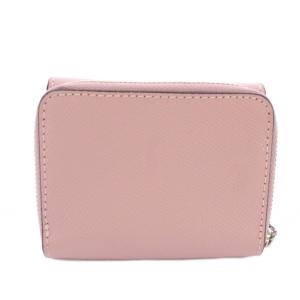 COACH 三つ折り財布 レザー ラウンドファスナー レザー ピンク F37968 /TK