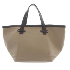 ハンドバッグ キャンバス トートバッグ ベージュ 茶色 ブラウン /SR