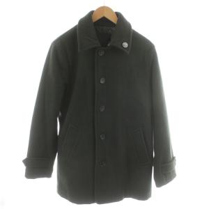 ADELADE MERINO WOOL ステンカラーコート ミドル丈 L カーキ KW-87508 /AN64