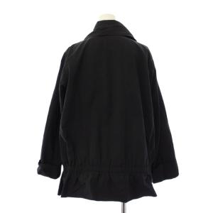 ISSEY MIYAKE haat ショールカラージャケット ナイロン 2 黒 HA93FD545 /KH