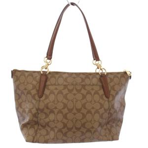 COACH トートバッグ シグネチャー ベージュ ブラウン F58318 /TK