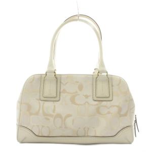 COACH シグネチャー ハンドバッグ ショルダーバッグ レザー 白 ホワイト 10777 /AN55