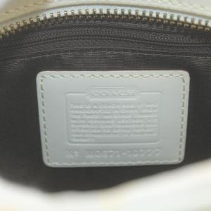 COACH シグネチャー ハンドバッグ ショルダーバッグ レザー 白 ホワイト 10777 /AN55