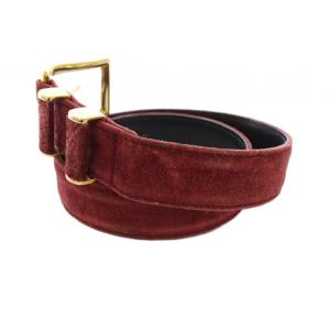 LOEWE ベルト スエード 75 赤 レッド /TK OH