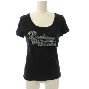 ラインストーン Tシャツ 半袖 38 ブラック 黒 /JP