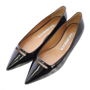 ANELLI パンプス エナメル 37.5 ブラック