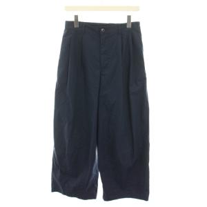 ダーツバルーンパンツ ワイドパンツ イージーパンツ ウエストゴム ジップフライ 2 紺 ネイビー GP2413901-231106