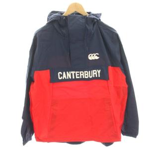 タグ付き アノラックフーディ ANORAK HOODY プルオーバージャケット ハーフジップ M 紺 ネイビー