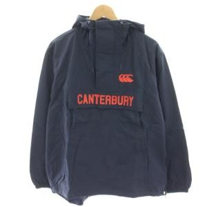 タグ付き アノラックフーディ ANORAK HOODY プルオーバージャケット ハーフジップ M 紺 ネイビー