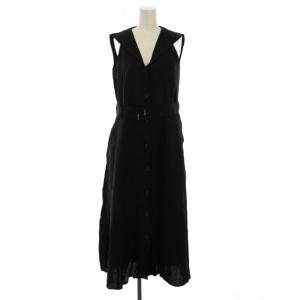 Juliette dress ワンピース ロング ノースリーブ リネン 1 黒 AS2447-BK /BM