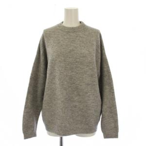 7G天竺編みクルーネックニット セーター 長袖 1 グレー 6513-199-1011 /BM
