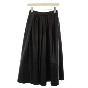 DAY Cecily エコレザー スカート ロング 2 黒 20JD00502BLK /BM