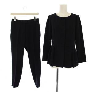 セットアップ 上下 SUNNYブラウス シャツ 長袖 パンツ ジップフライ 0 紺 /BM