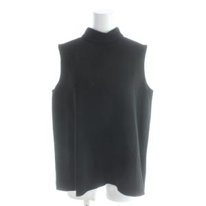 23SS Classic Crepe RL NK Cascade Top シャツ ブラウス S 黒 ブラック