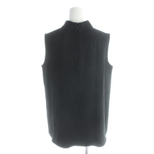 Theory 23SS Classic Crepe RL NK Cascade Top シャツ ブラウス S 黒 ブラック