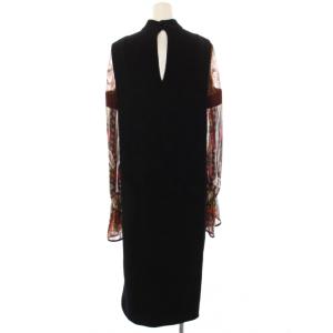 Mame Kurogouchi Stained Glass Printed Sleeve Dress ロングワンピース